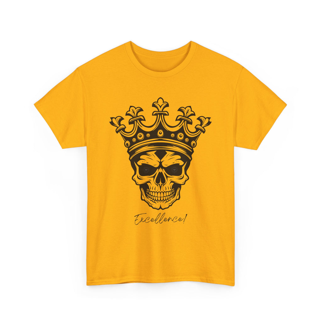 Skull "Excellence" Cotton Tee Shirt Transparent