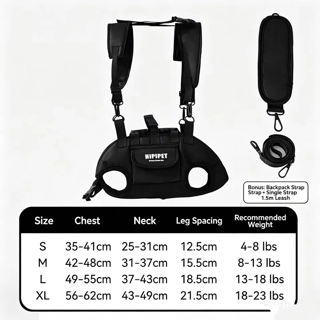 Adjustable Dog or Cat Carrier Backpack Breathable Pet Travel Bag for Small Medium Dogs Cats Outdoor Hiking Walking Camping