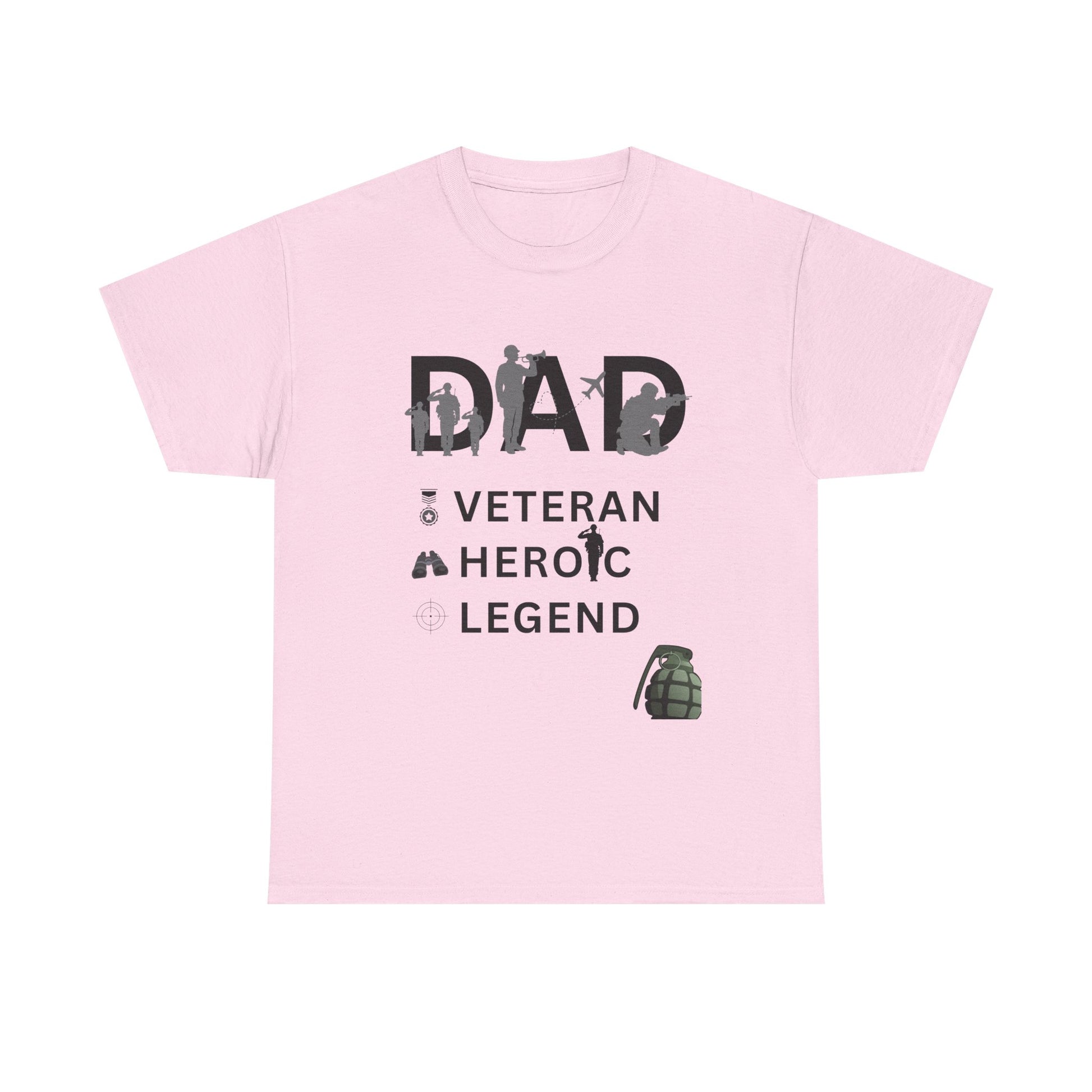 Dad Veteran Cotton Tee Shirt Transparent Background