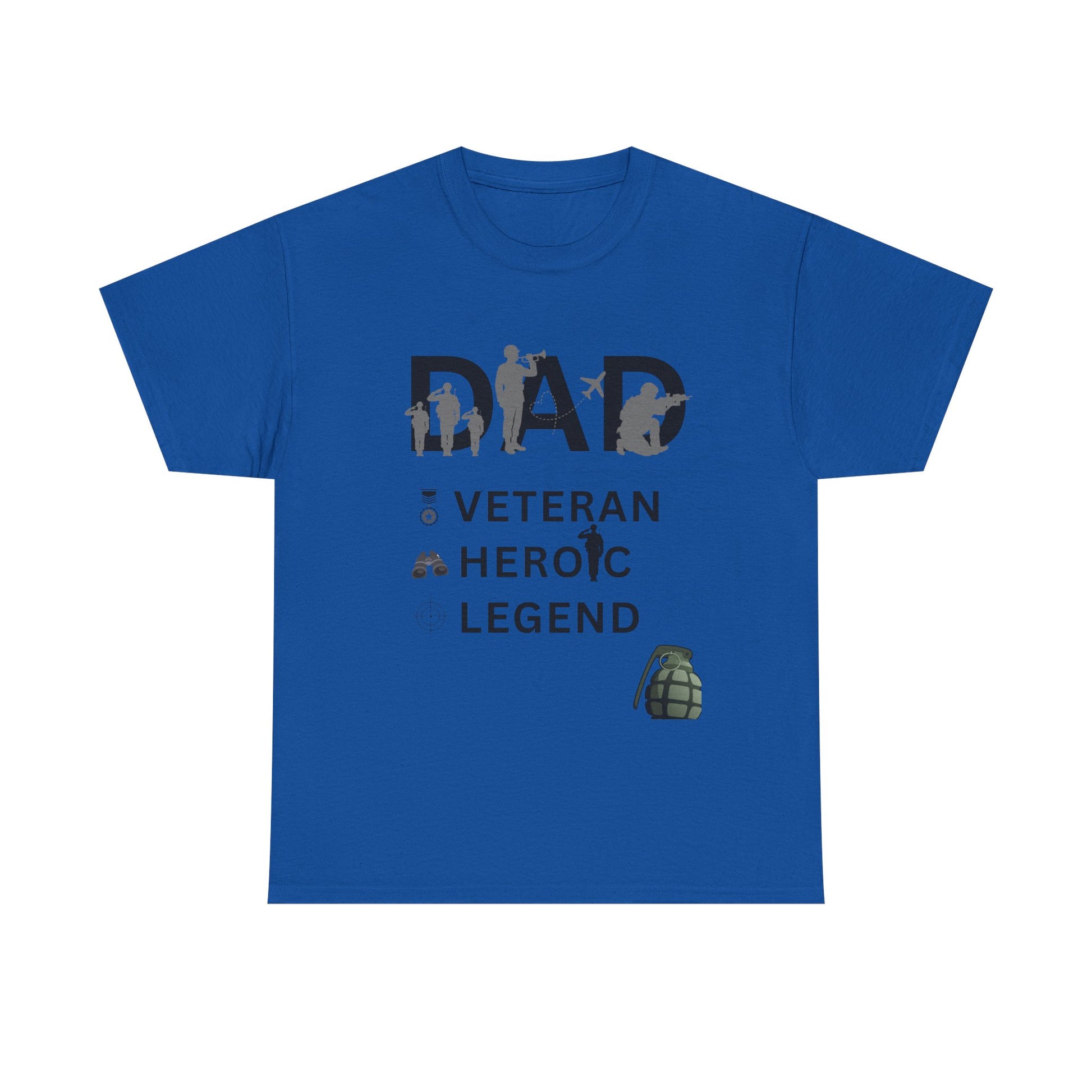 Dad Veteran Cotton Tee Shirt Transparent Background