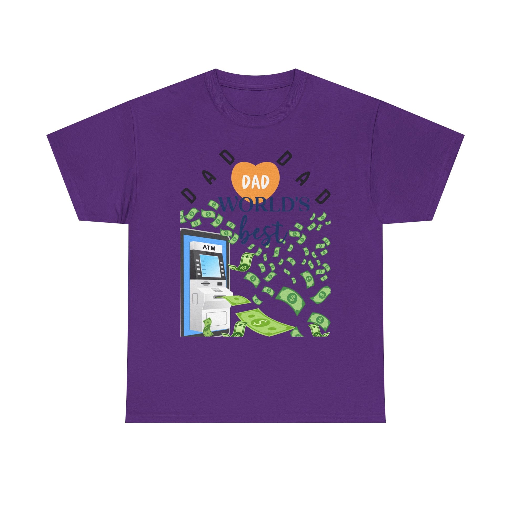 Dad Best ATM Heavy Cotton Tee Shirt Transparent
