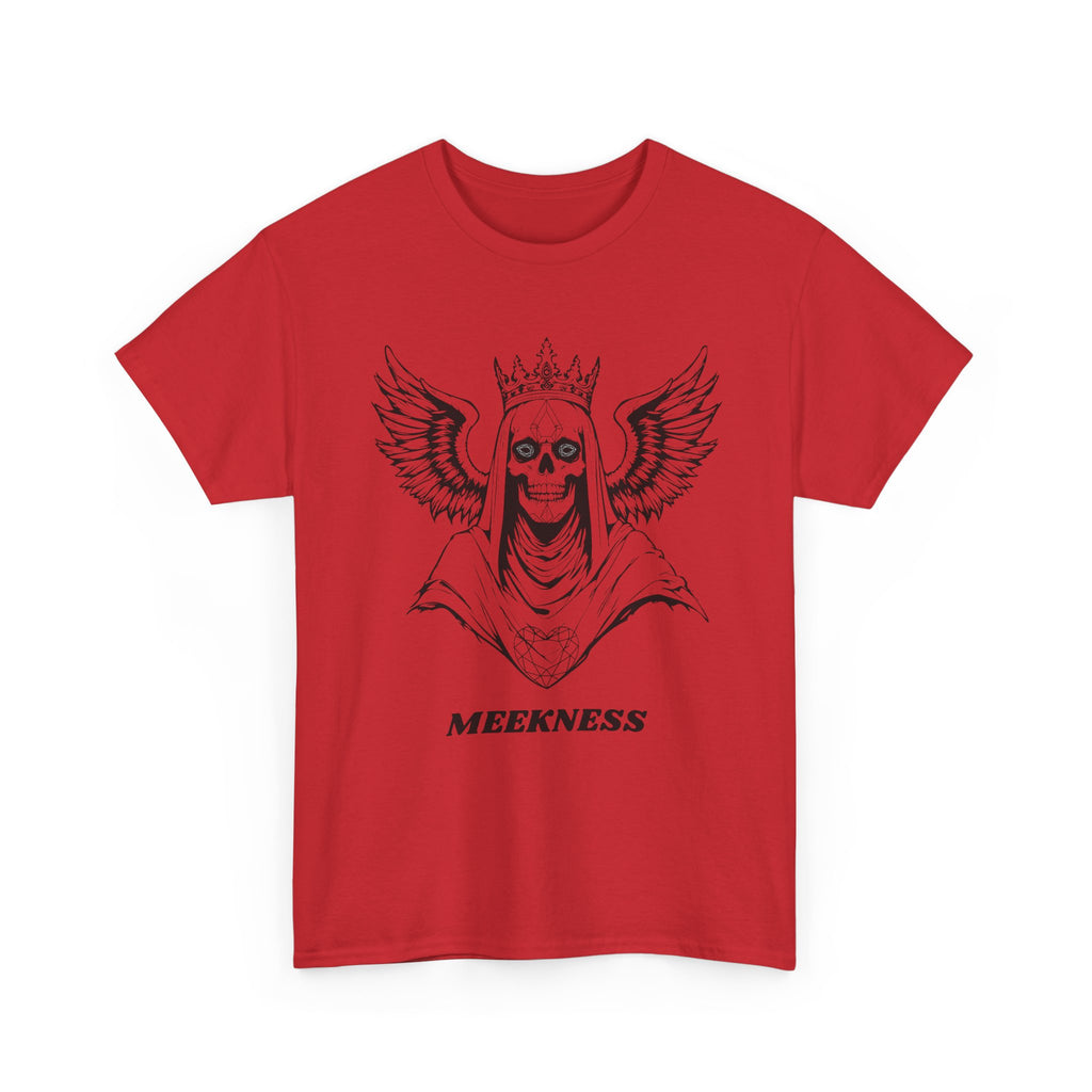 Skull Crown Wings Cotton Tee Shirt Transparent