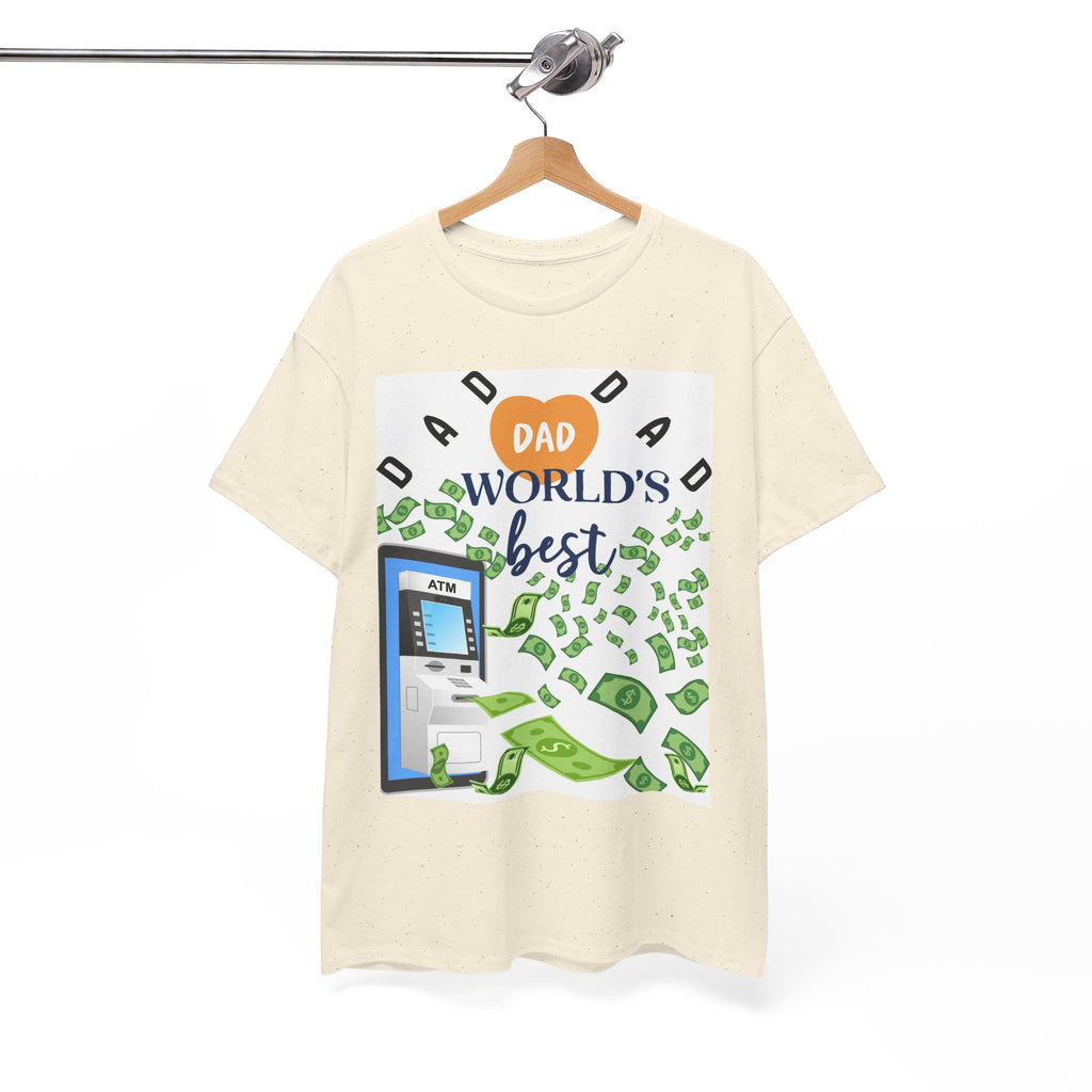 Dad World Best ATM Quality Cotton Tee Shirt