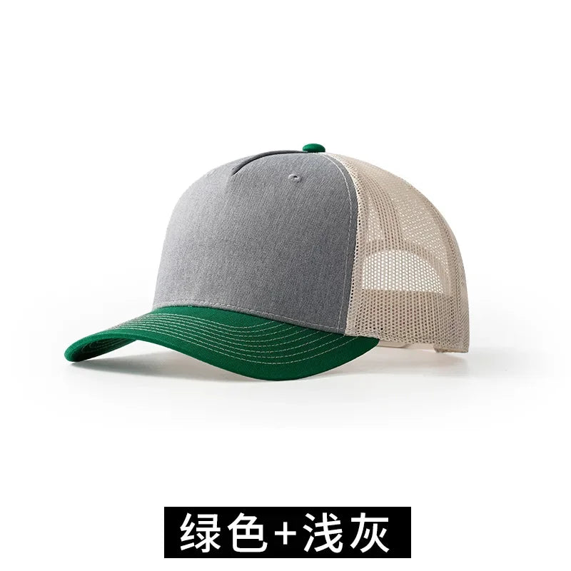 Micro-curved Brim Mesh Truck Driver Hat Men and Women Outdoor Leisure Breathable Sunshade Sports Baseball Cap