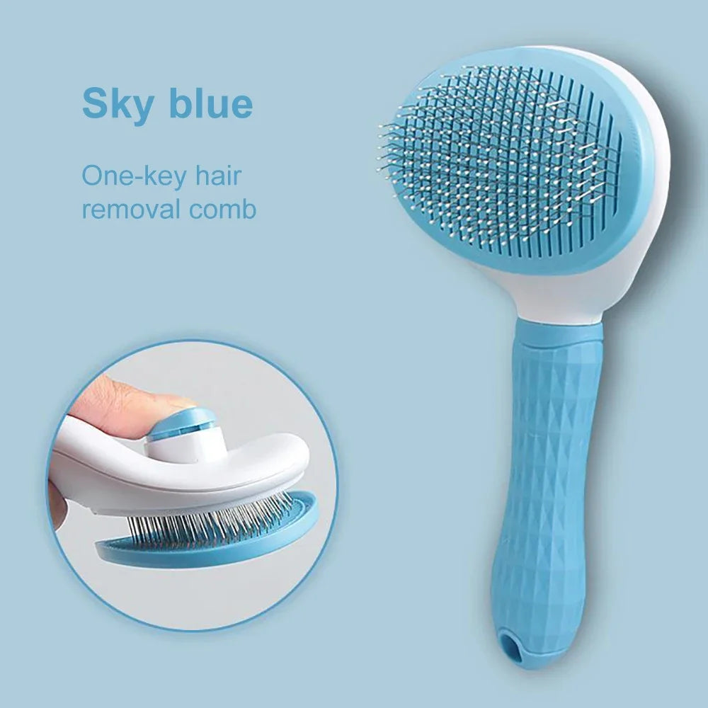 Animal Hair Remover Brush Cat / Dog/ Guinea Pig/ Rabbit Hair Grooming and Care Comb for Long Hair Fur Buddies Pet Removes Hairs Cleaning Bath Brush Pet Supplies