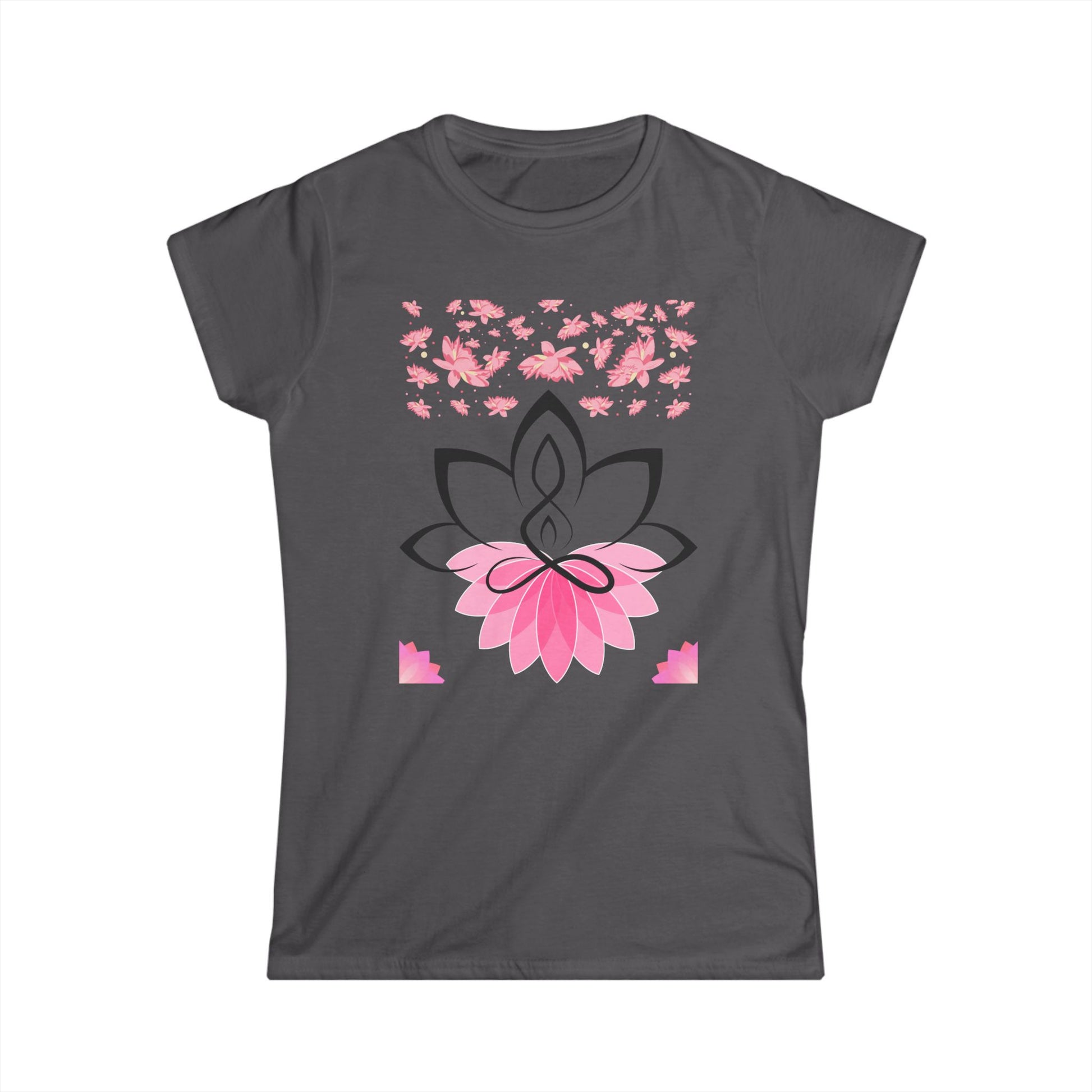 Women's Soft Style Tee Shirt Lotus Yoga