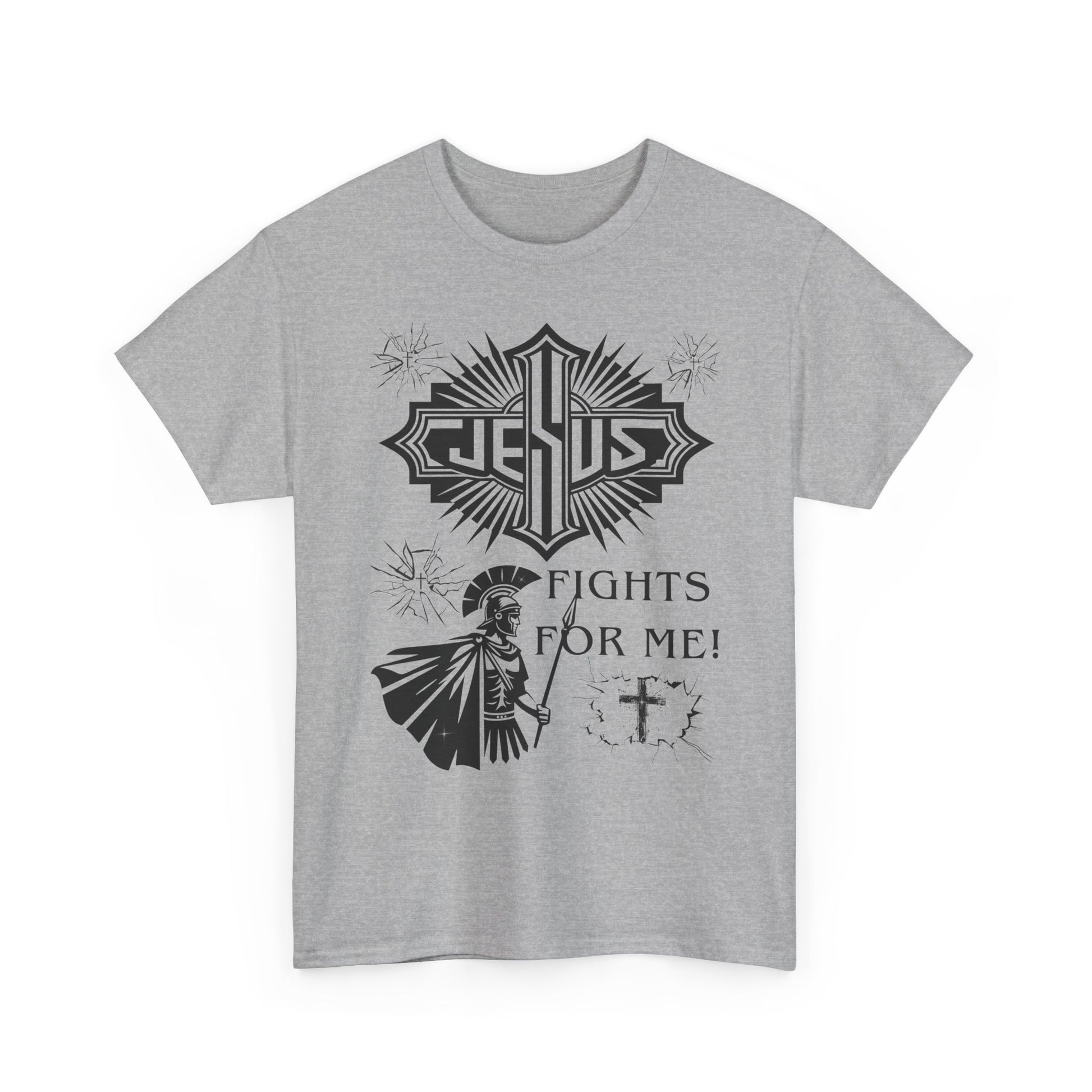 Jesus Fights For Me Cotton T-Shirt