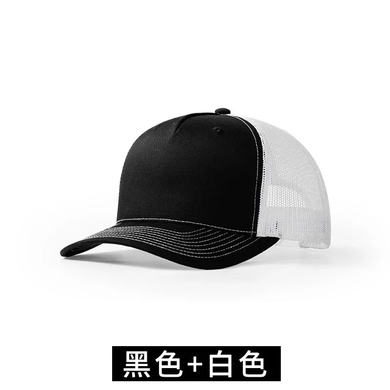 Micro-curved Brim Mesh Truck Driver Hat Men and Women Outdoor Leisure Breathable Sunshade Sports Baseball Cap