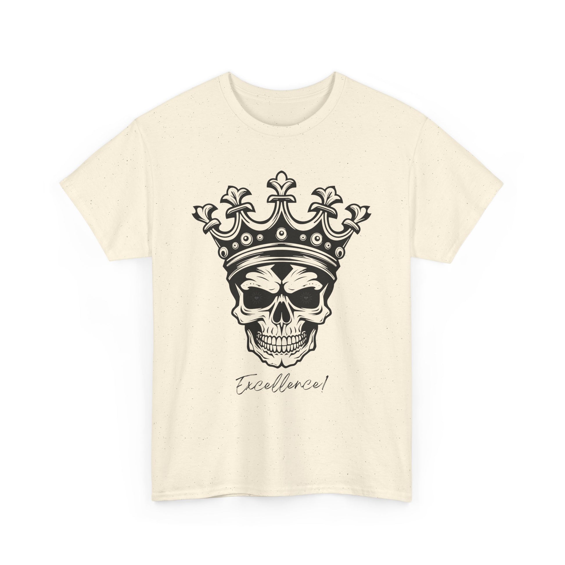 Skull "Excellence" Cotton Tee Shirt Transparent