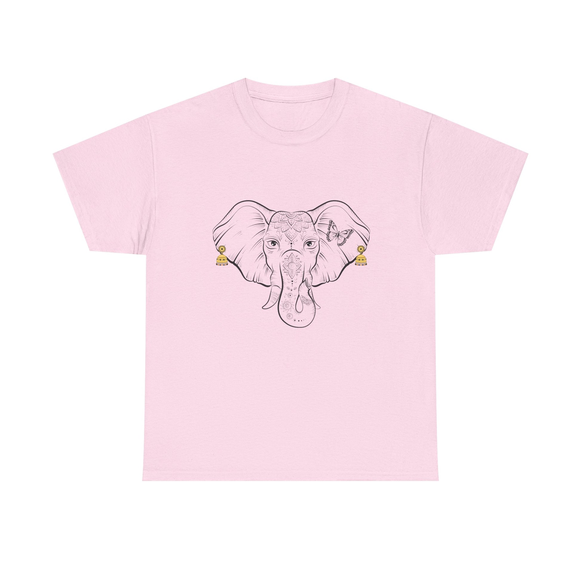 Elephant With Earrings Heavy Cotton Shirt