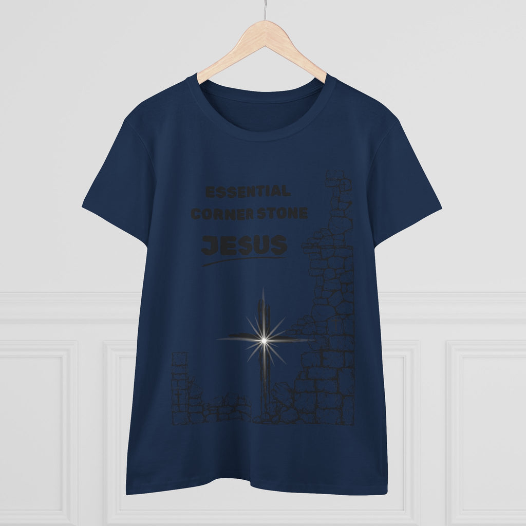 Women's Cotton Tee Shirt Essential Corner Stone