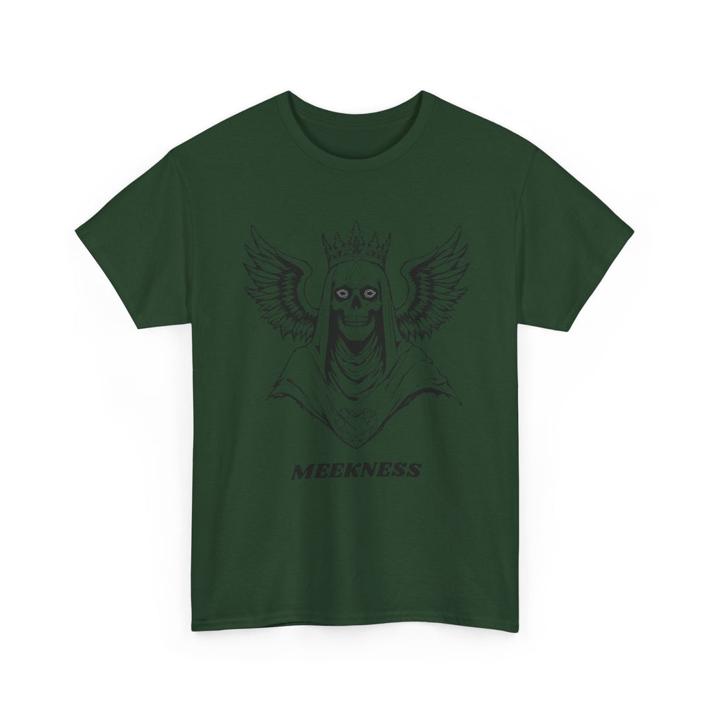 Skull Crown Wings Cotton Tee Shirt Transparent