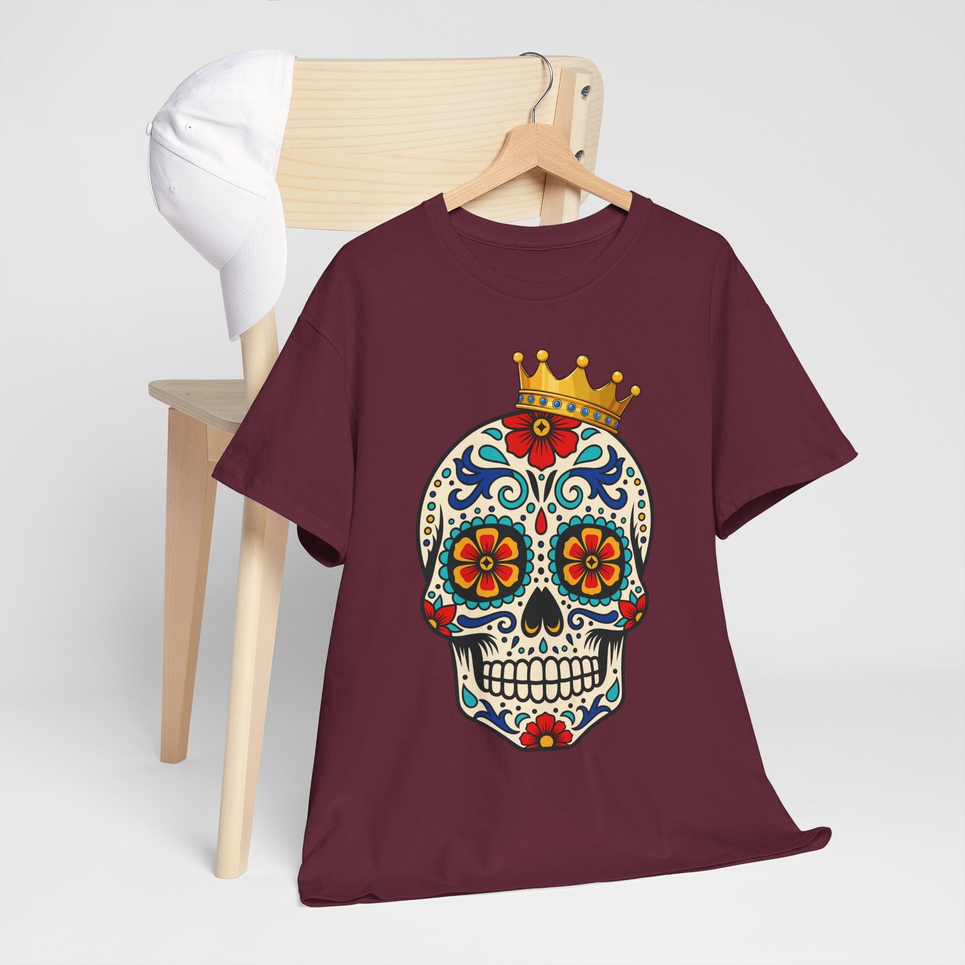 Skull Crown Celebration Cotton Tee Shirt