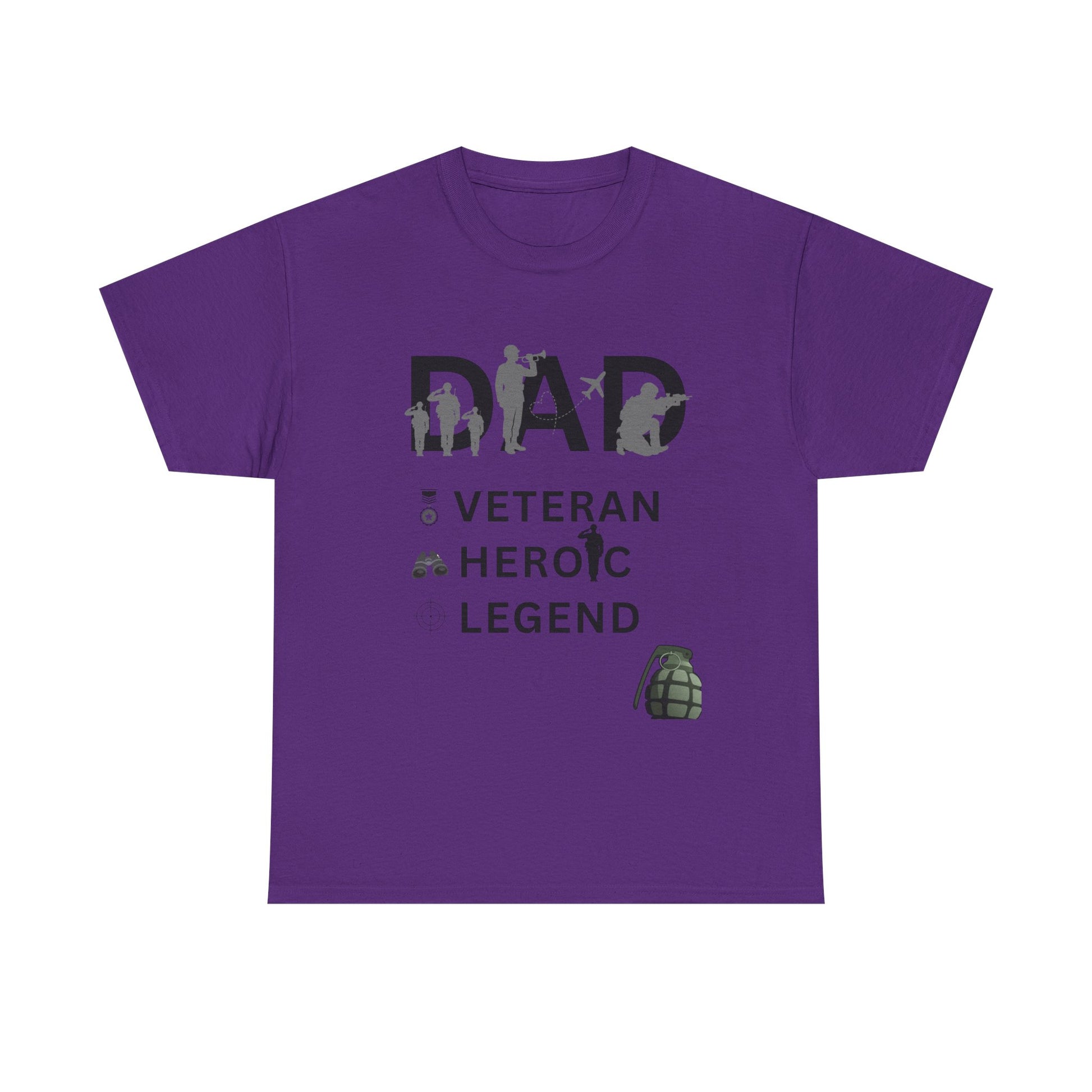 Dad Veteran Cotton Tee Shirt Transparent Background