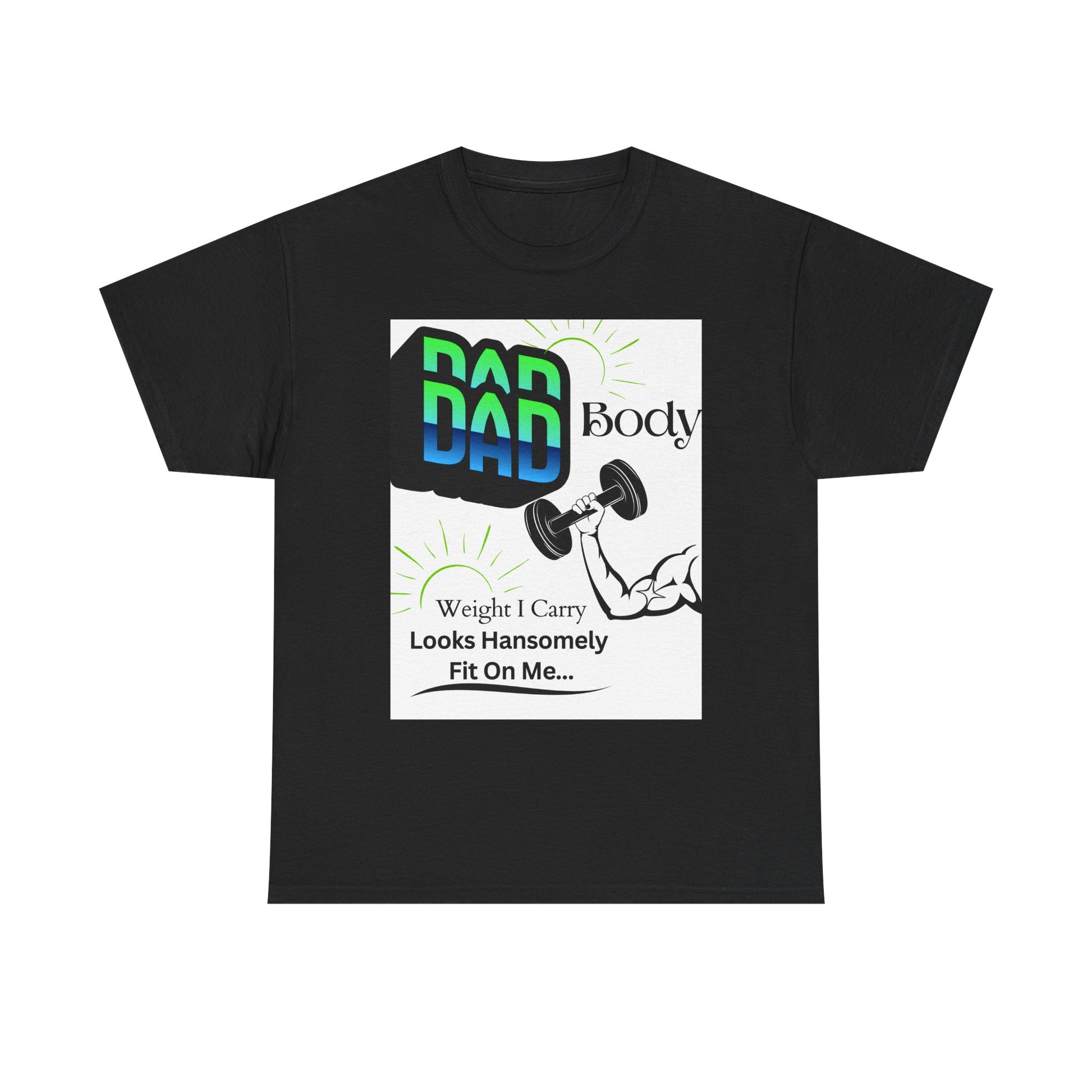 White Background Hansomely Fit Dad Cotton Crew Tee Shirt Dseign