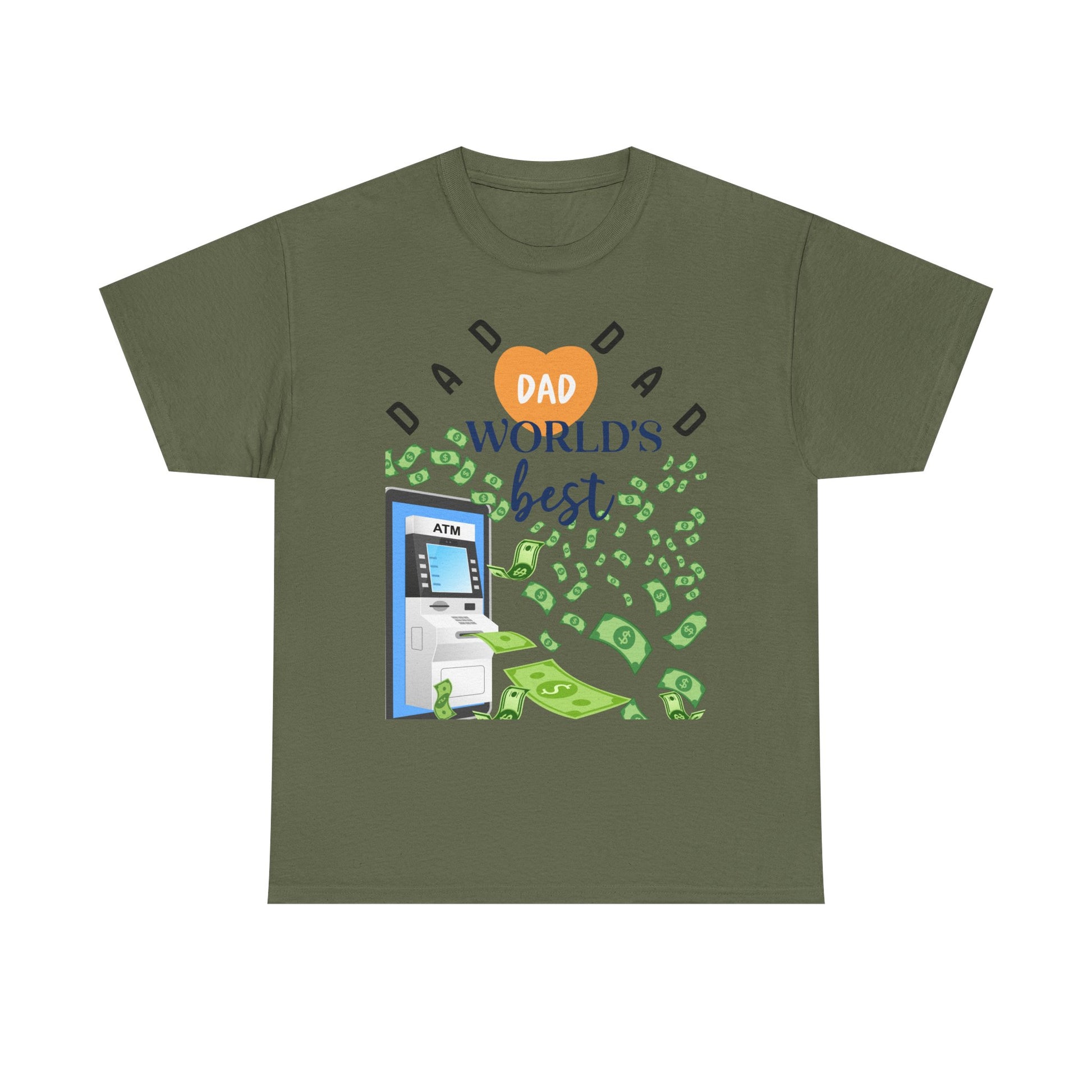 Dad Best ATM Heavy Cotton Tee Shirt Transparent