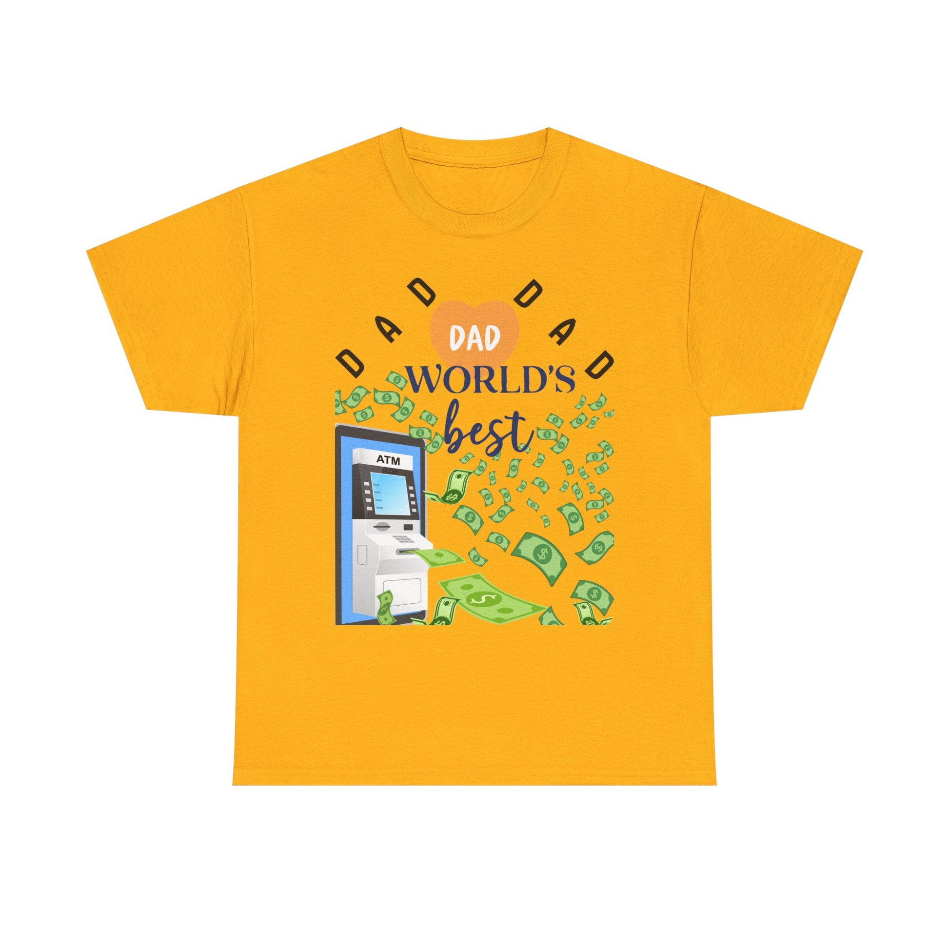 Dad Best ATM Heavy Cotton Tee Shirt Transparent