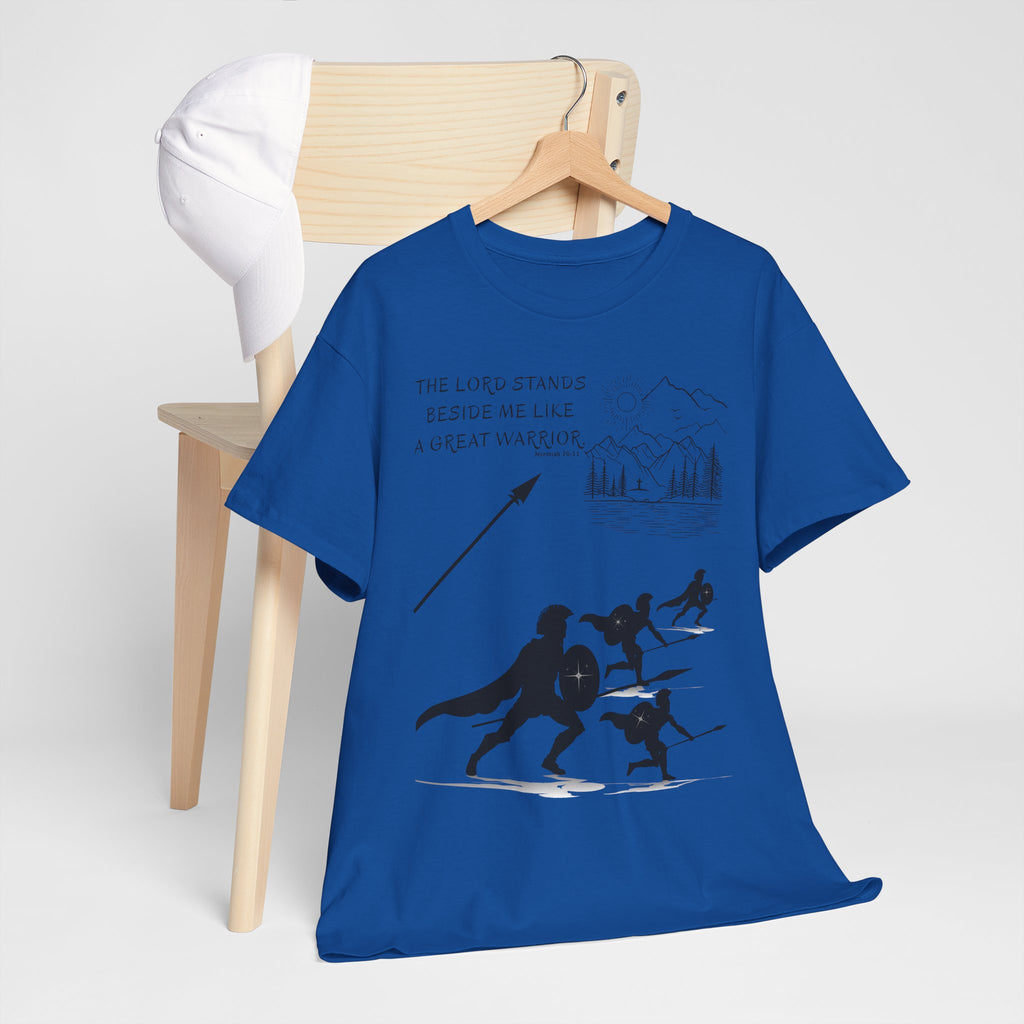Warrior, The Lord Stands Before Me Heavy Cotton Shirt