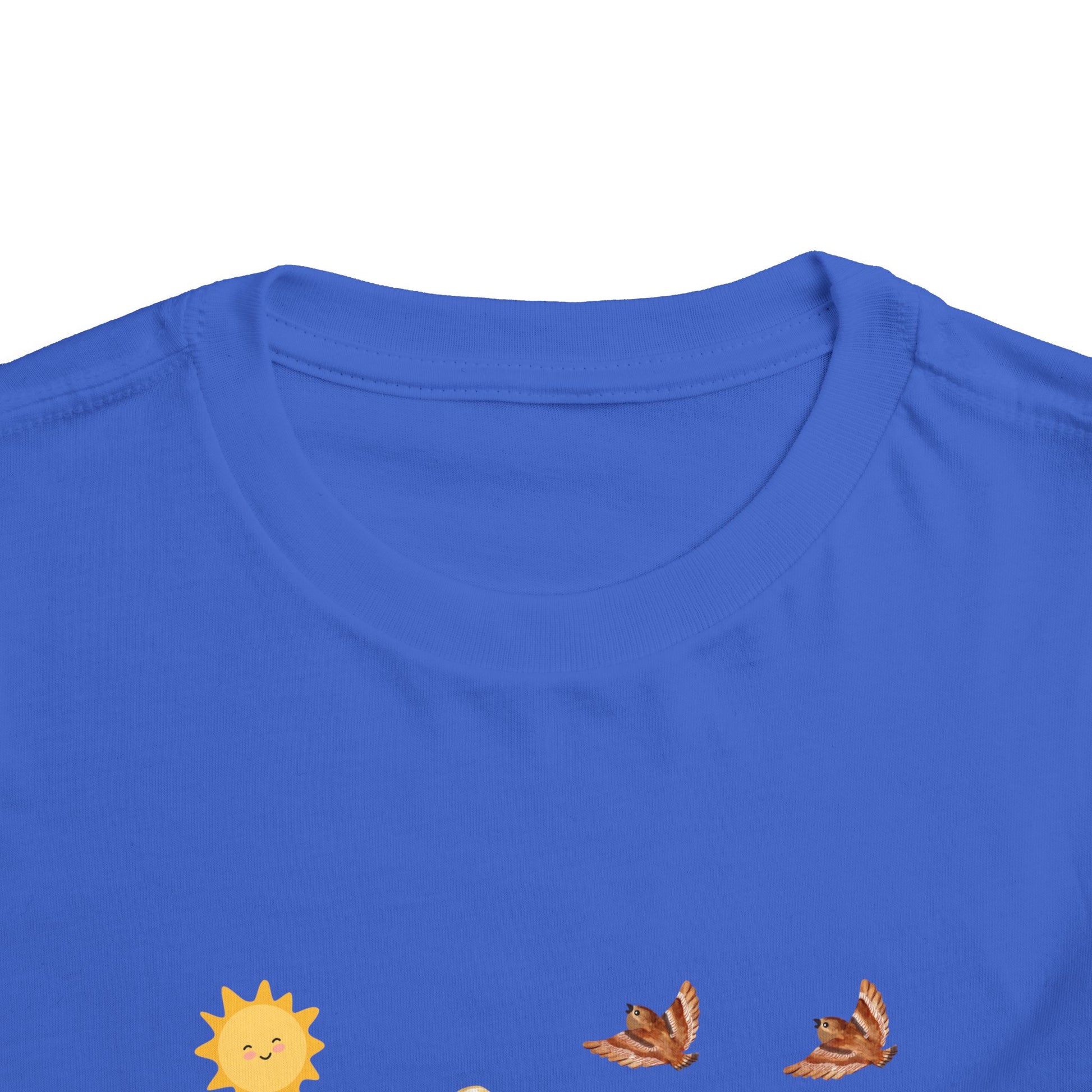 Toddler Short Sleeve Tee Shirt Cubs In Flower Bush