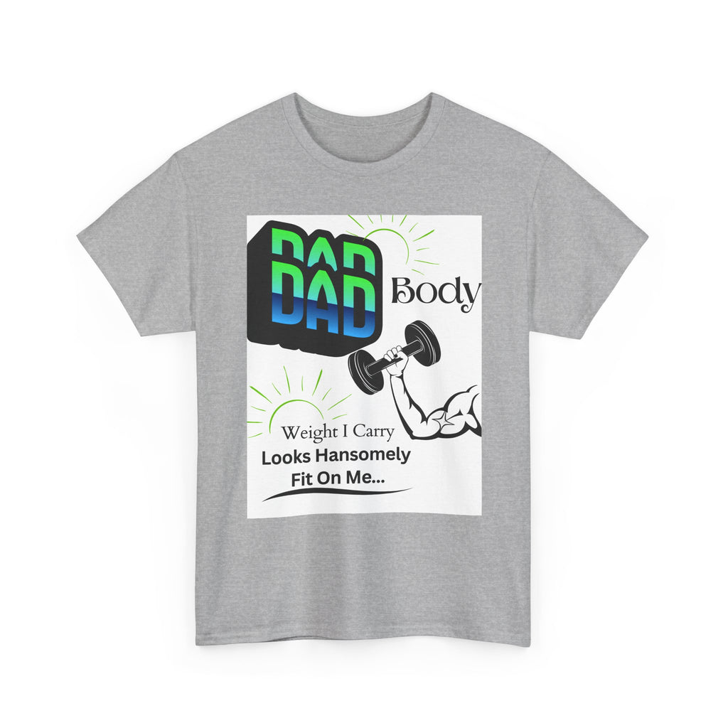 White Background Hansomely Fit Dad Cotton Crew Tee Shirt Dseign