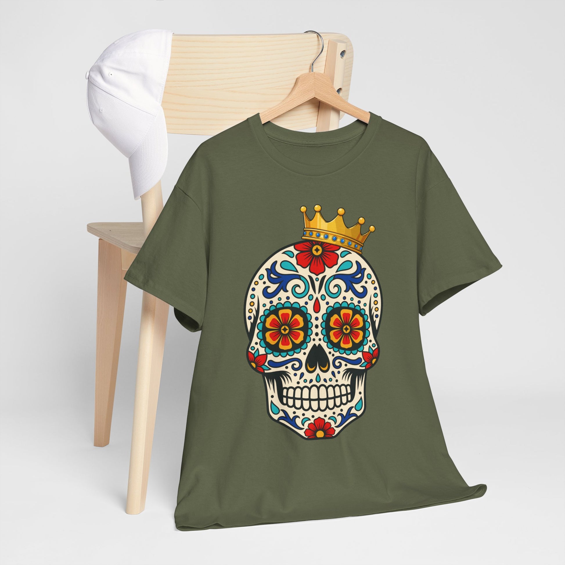 Skull Crown Celebration Cotton Tee Shirt