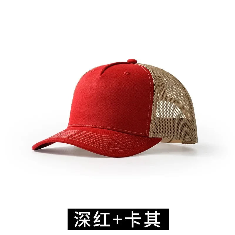 Micro-curved Brim Mesh Truck Driver Hat Men and Women Outdoor Leisure Breathable Sunshade Sports Baseball Cap