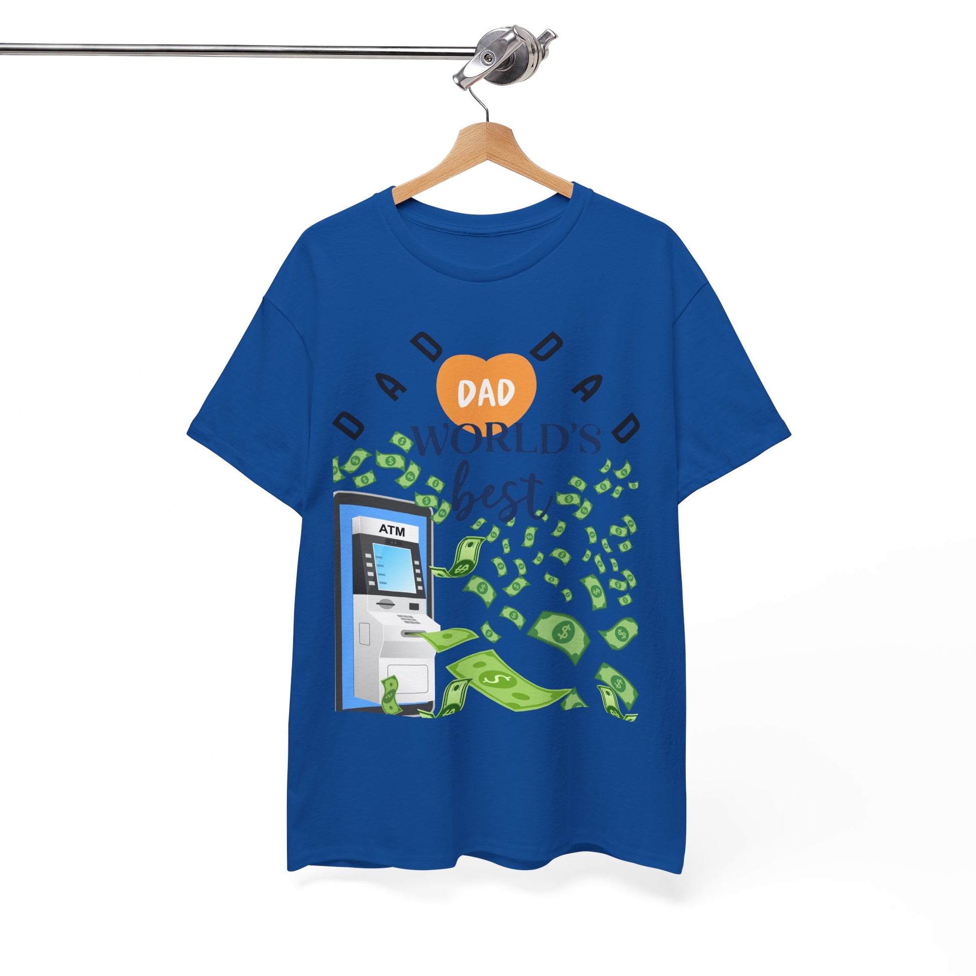 Dad Best ATM Heavy Cotton Tee Shirt Transparent