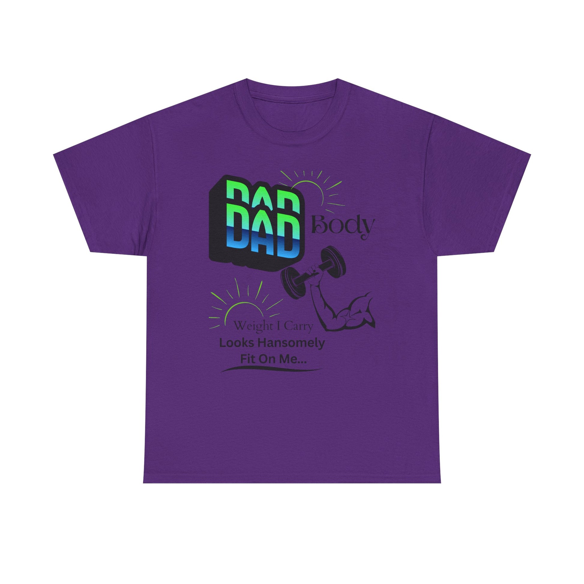 Hansomely Fit Dad Cotton Crew Tee Shirt Transparent Dseign