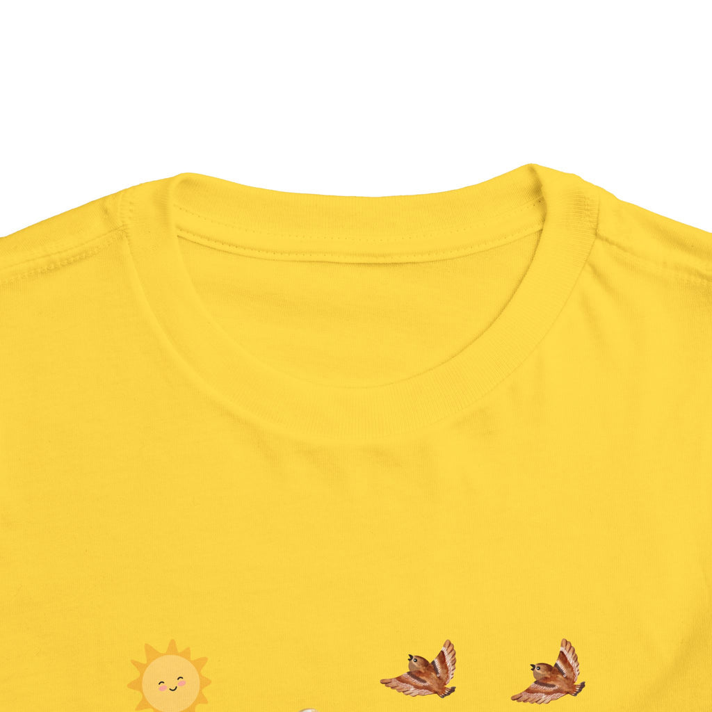 Toddler Short Sleeve Tee Shirt Cubs In Flower Bush