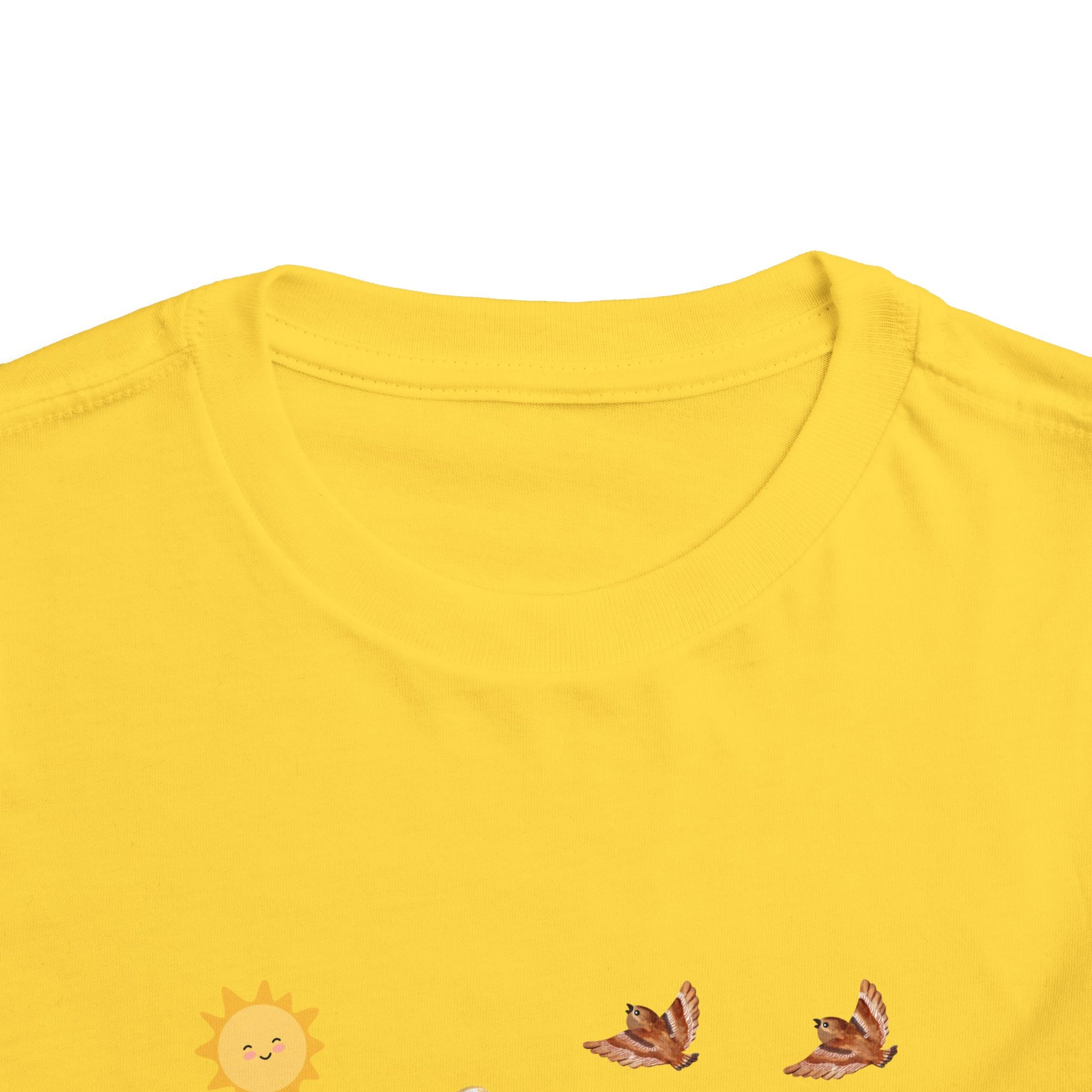Toddler Short Sleeve Tee Shirt Cubs In Flower Bush