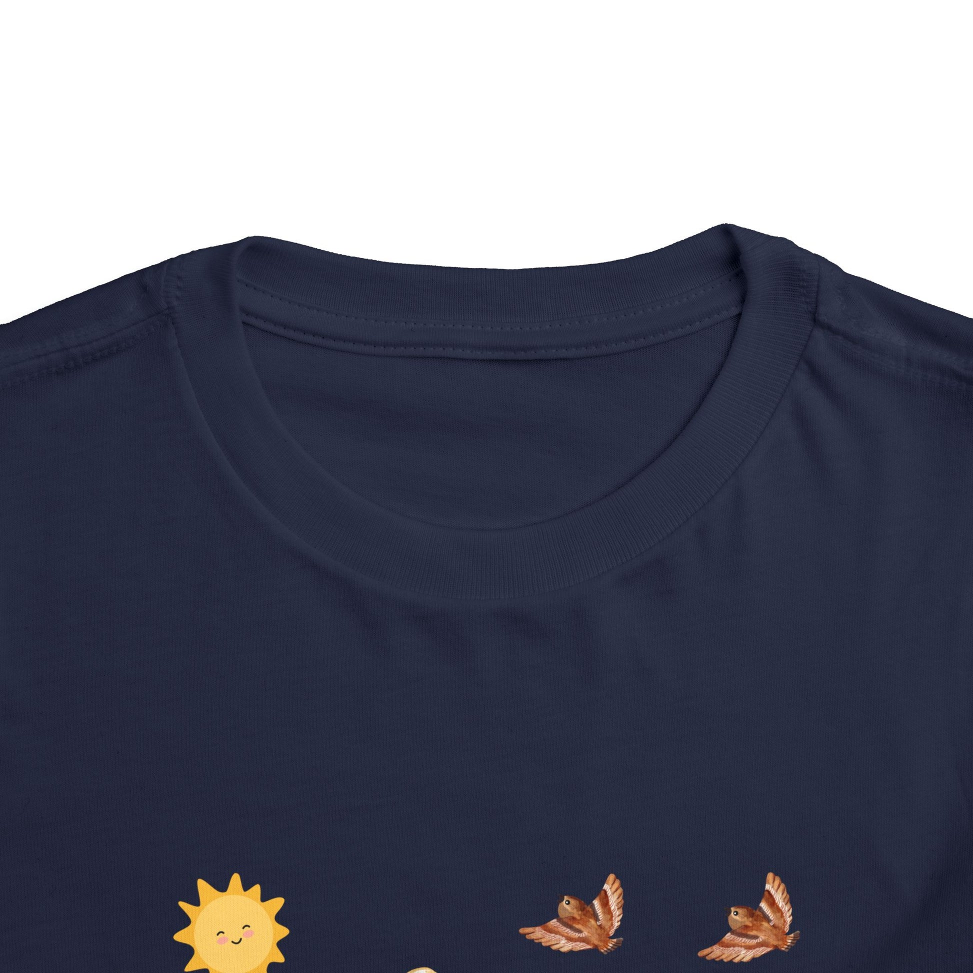 Toddler Short Sleeve Tee Shirt Cubs In Flower Bush