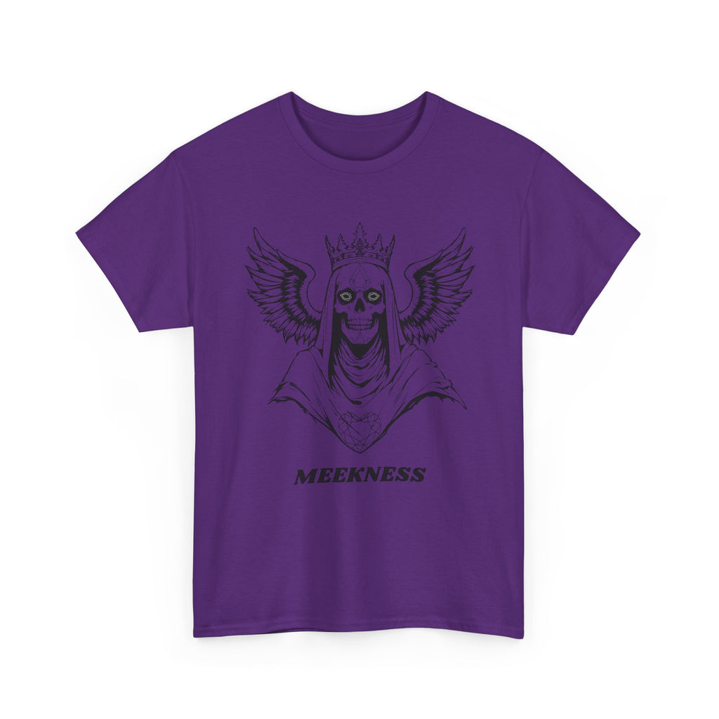 Skull Crown Wings Cotton Tee Shirt Transparent