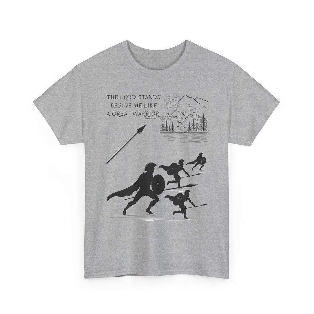 Warrior, The Lord Stands Before Me Heavy Cotton Shirt