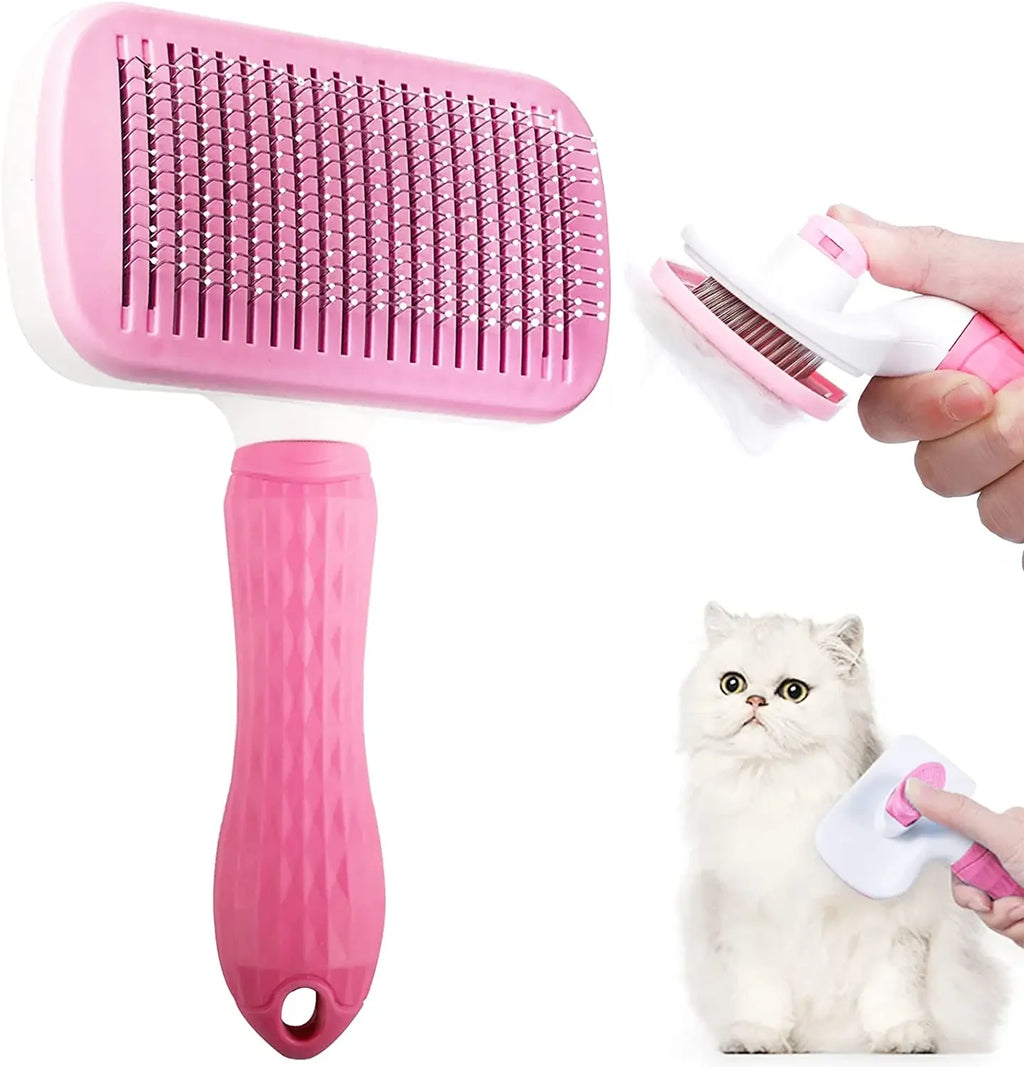 Animal Hair Remover Brush Cat / Dog/ Guinea Pig/ Rabbit Hair Grooming and Care Comb for Long Hair Fur Buddies Pet Removes Hairs Cleaning Bath Brush Pet Supplies