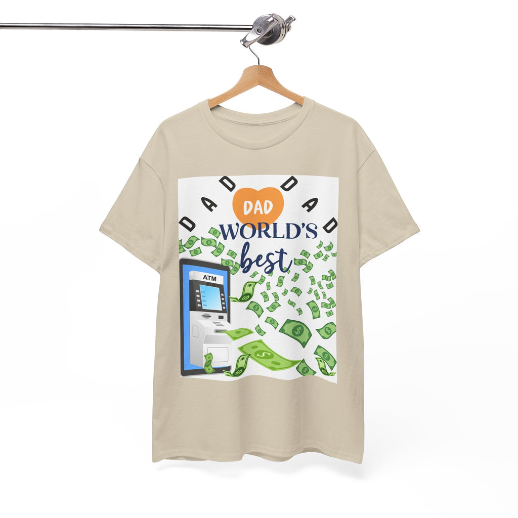 Dad World Best ATM Quality Cotton Tee Shirt