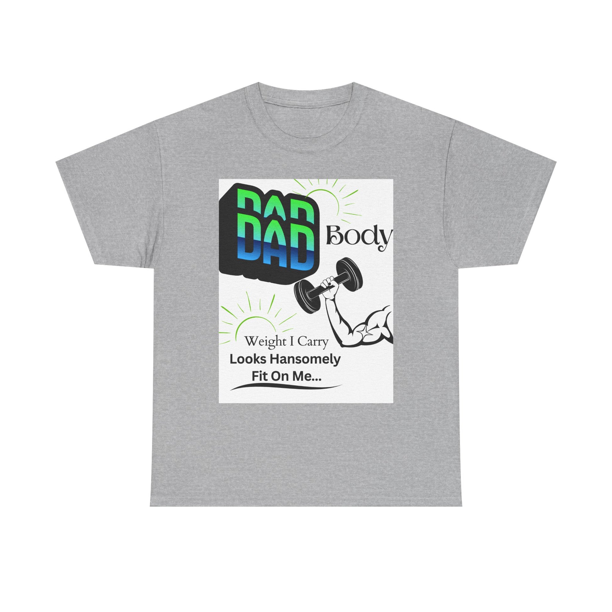 White Background Hansomely Fit Dad Cotton Crew Tee Shirt Dseign