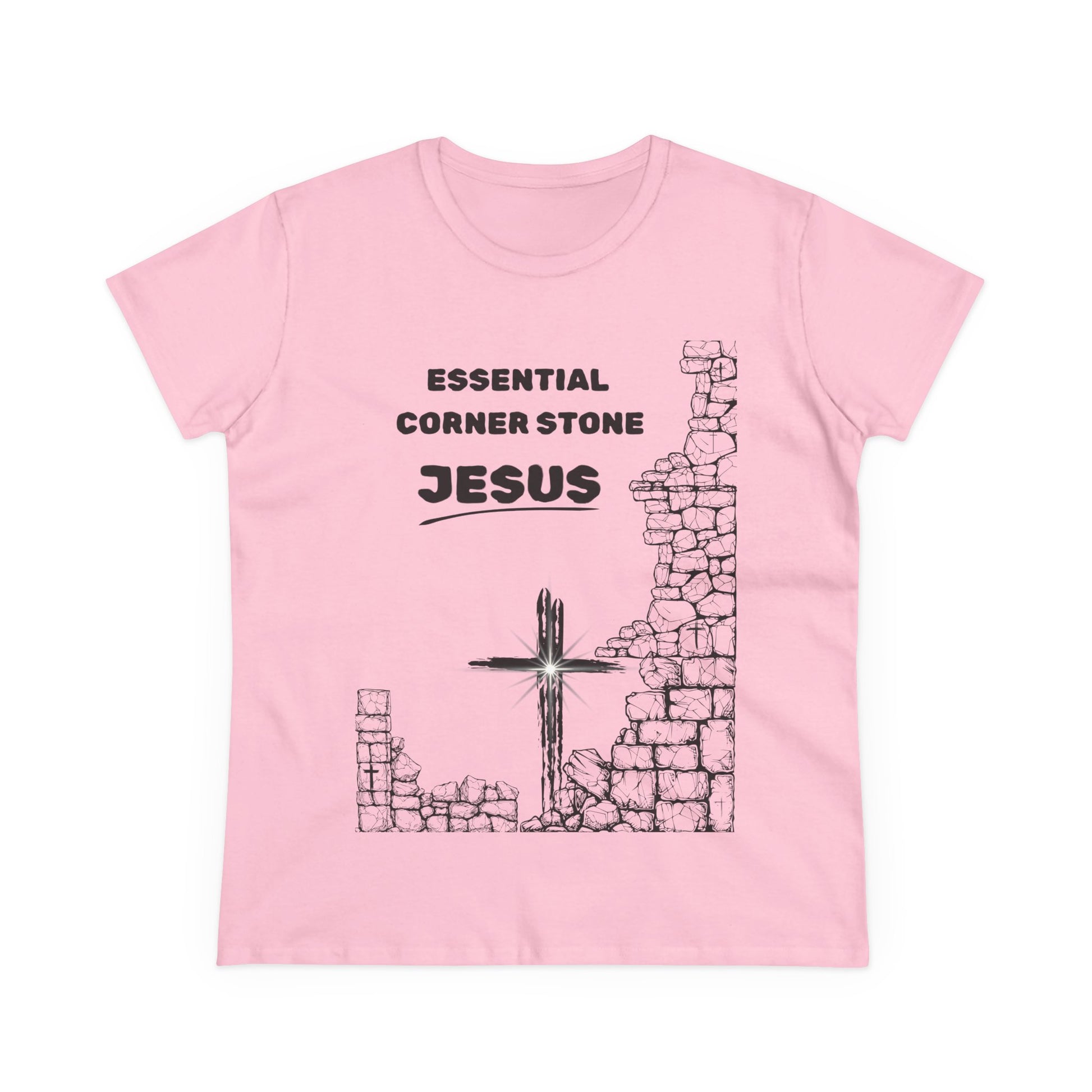 Women's Cotton Tee Shirt Essential Corner Stone
