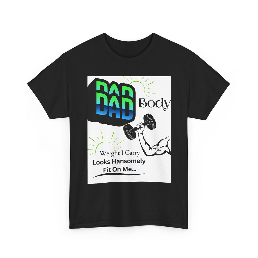 White Background Hansomely Fit Dad Cotton Crew Tee Shirt Dseign