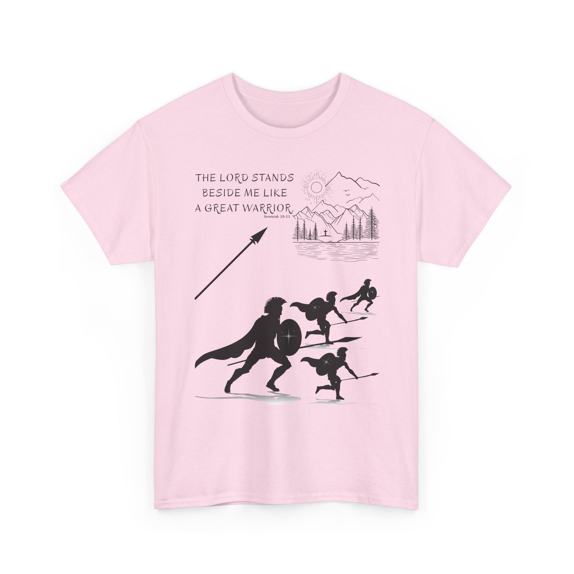 Warrior, The Lord Stands Before Me Heavy Cotton Shirt