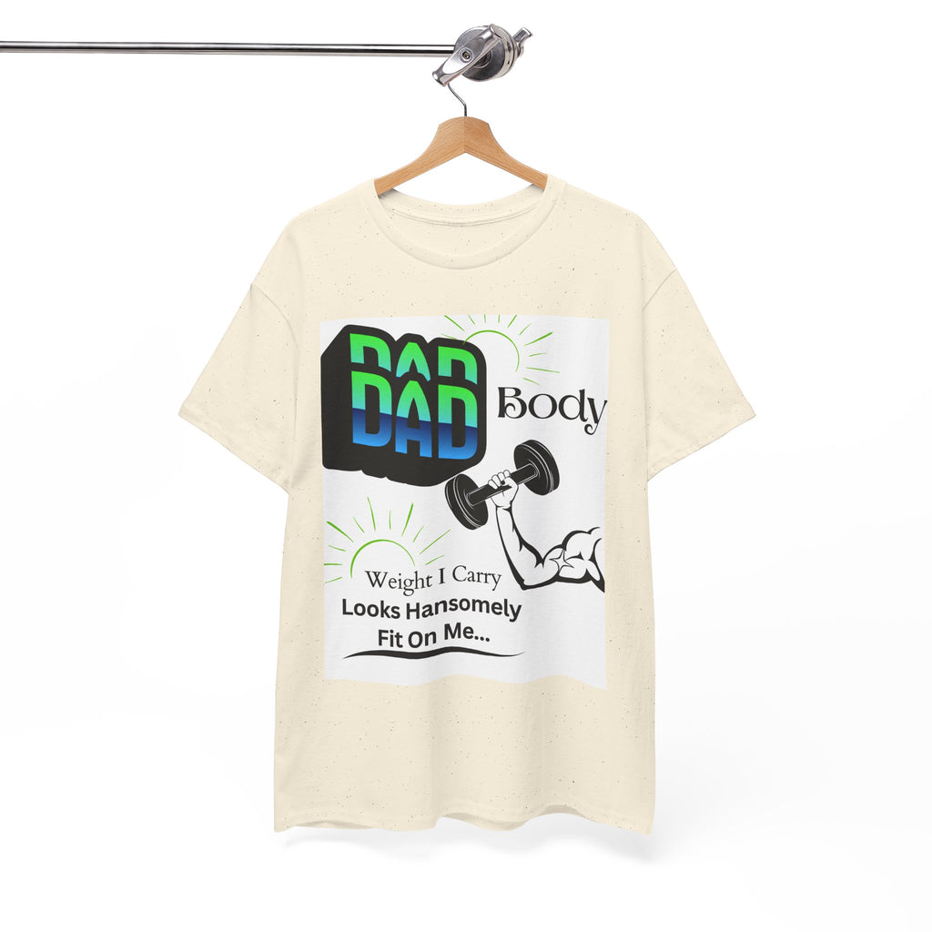 White Background Hansomely Fit Dad Cotton Crew Tee Shirt Dseign