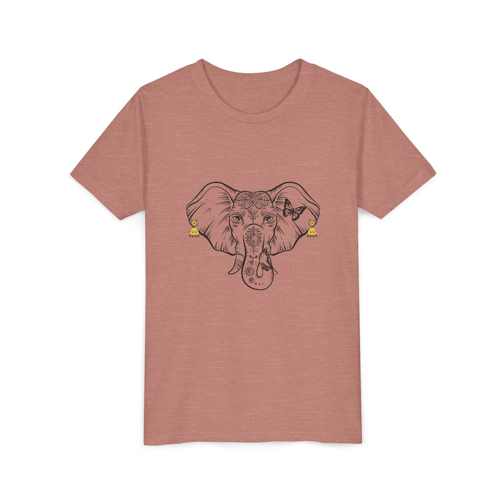 Youth Elephant Earrings Short Sleeve Shirt