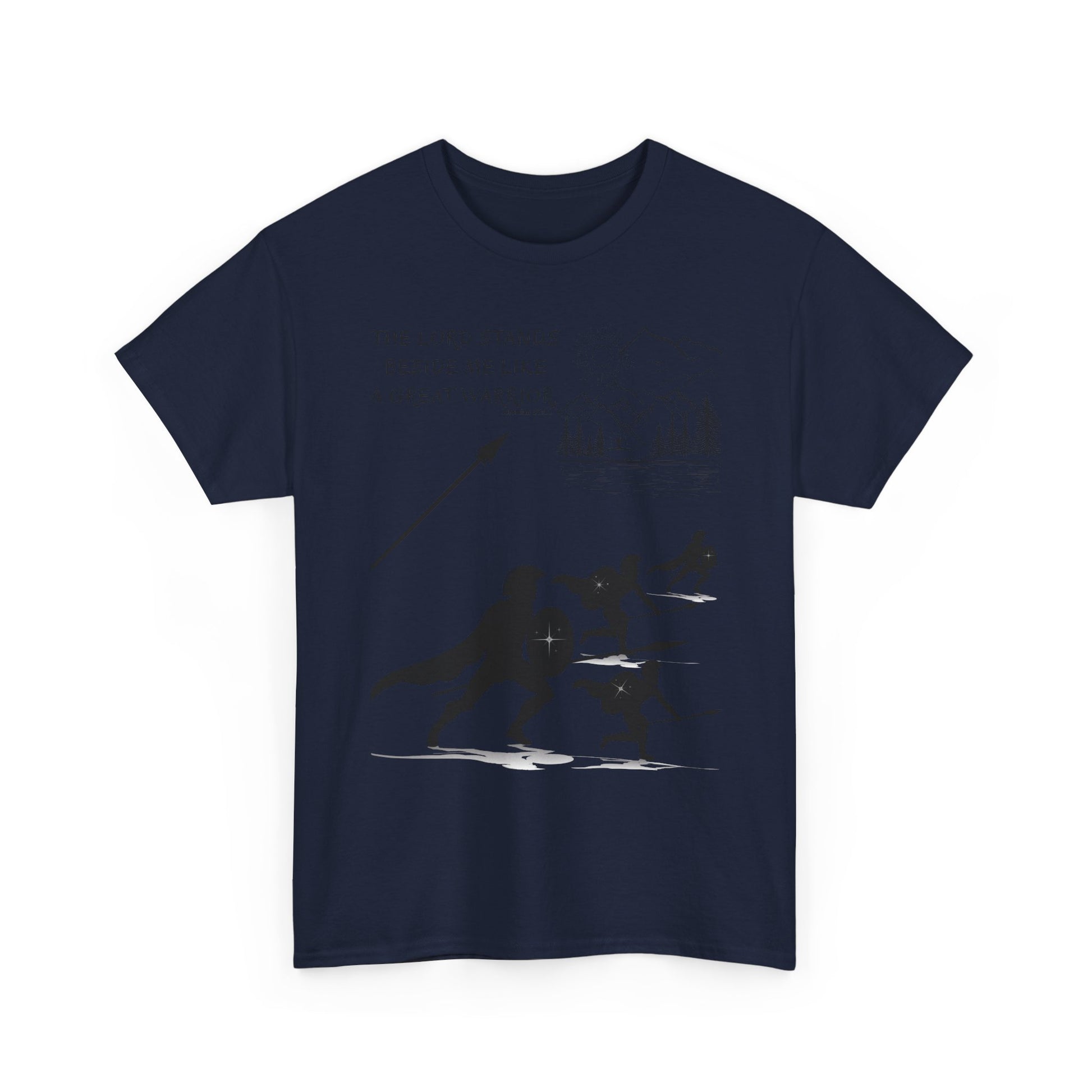 Warrior, The Lord Stands Before Me Heavy Cotton Shirt