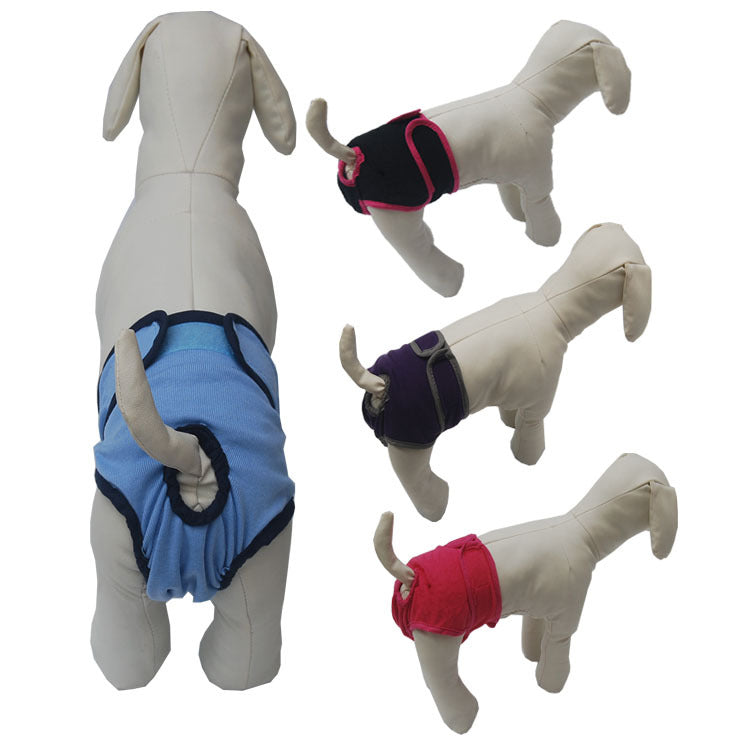 Dog Shorts Puppy Diapers Panties Waterproof Adjustable Cute Pattern