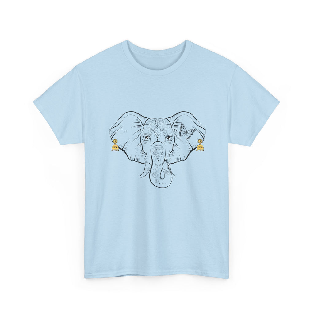 Elephant With Earrings Heavy Cotton Shirt