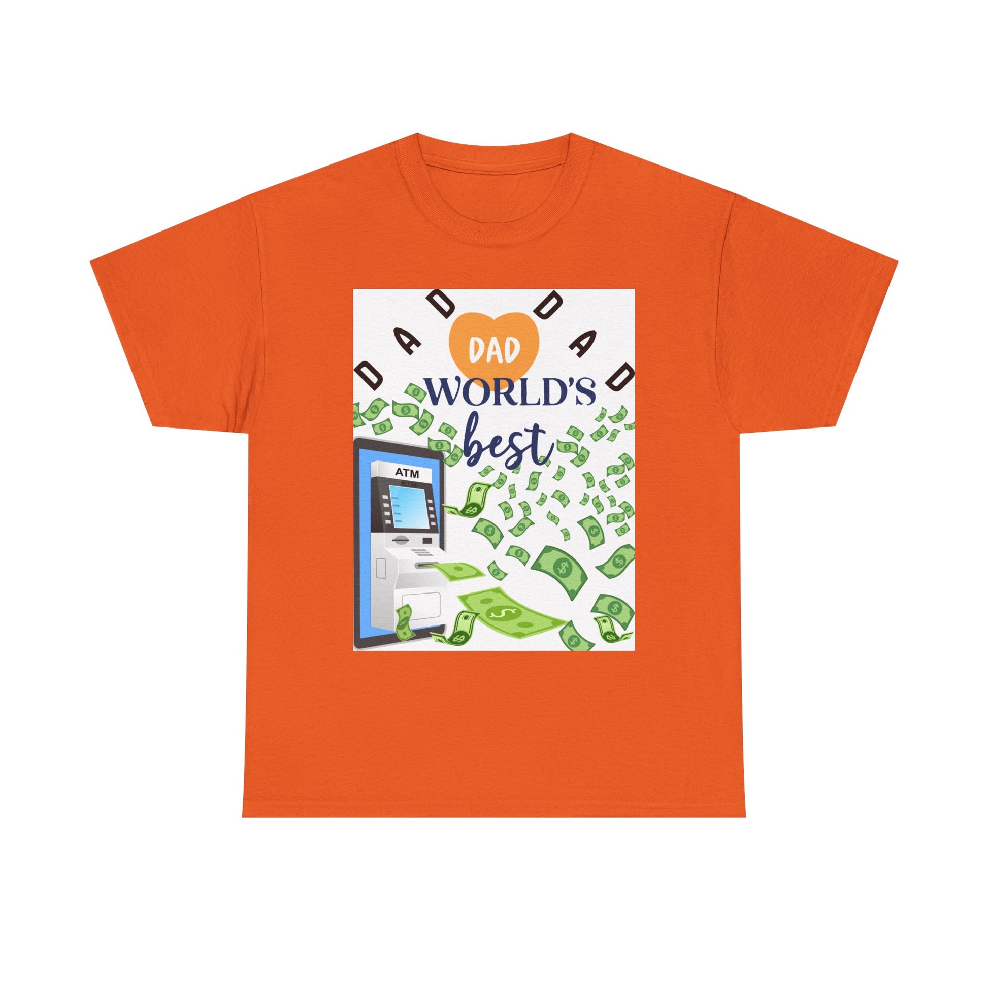 Dad World Best ATM Quality Cotton Tee Shirt