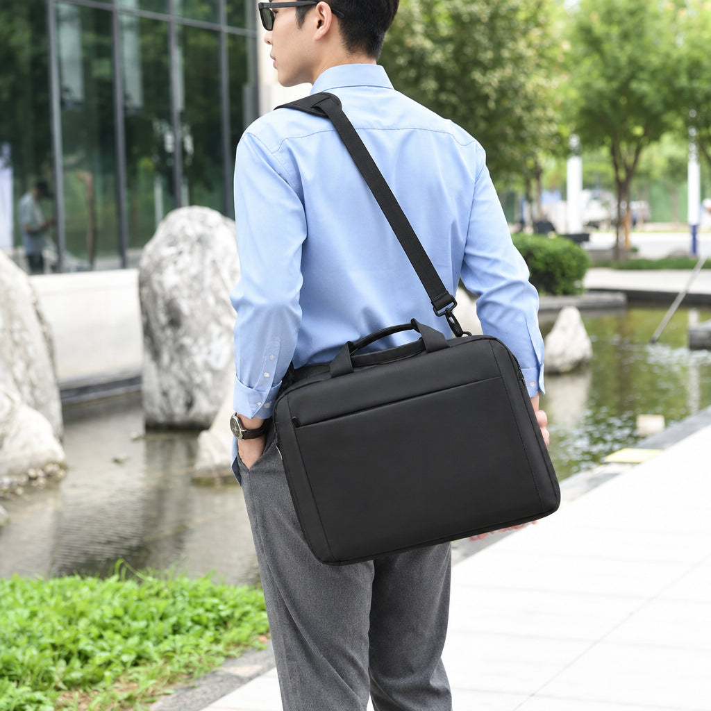 Durable waterproof Oxford cloth briefcase large capacity shoulder cross-body bag business computer bag