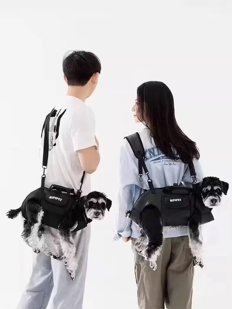 Adjustable Dog or Cat Carrier Backpack Breathable Pet Travel Bag for Small Medium Dogs Cats Outdoor Hiking Walking Camping