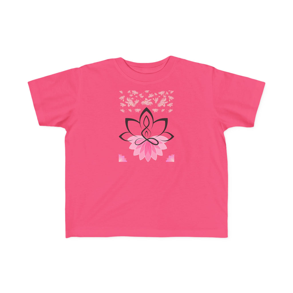 Toddler's Jersey Tee Shirt Lotus Yoga