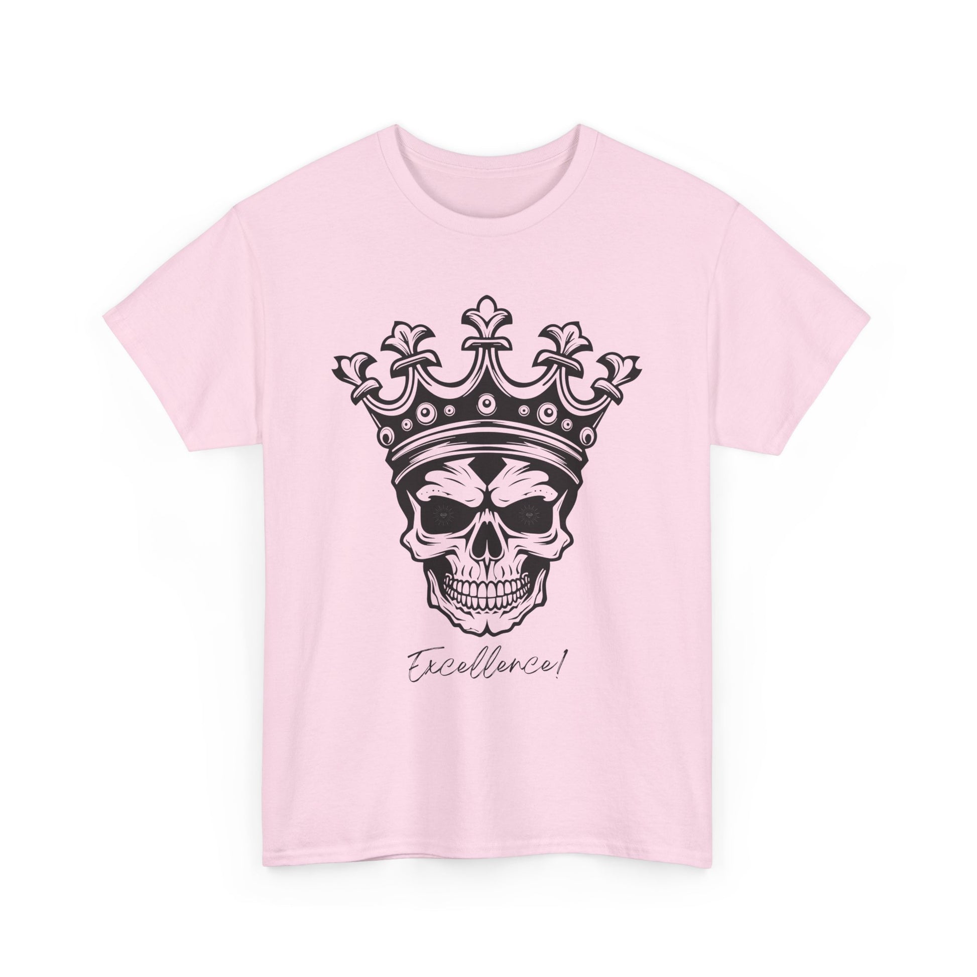 Skull "Excellence" Cotton Tee Shirt Transparent