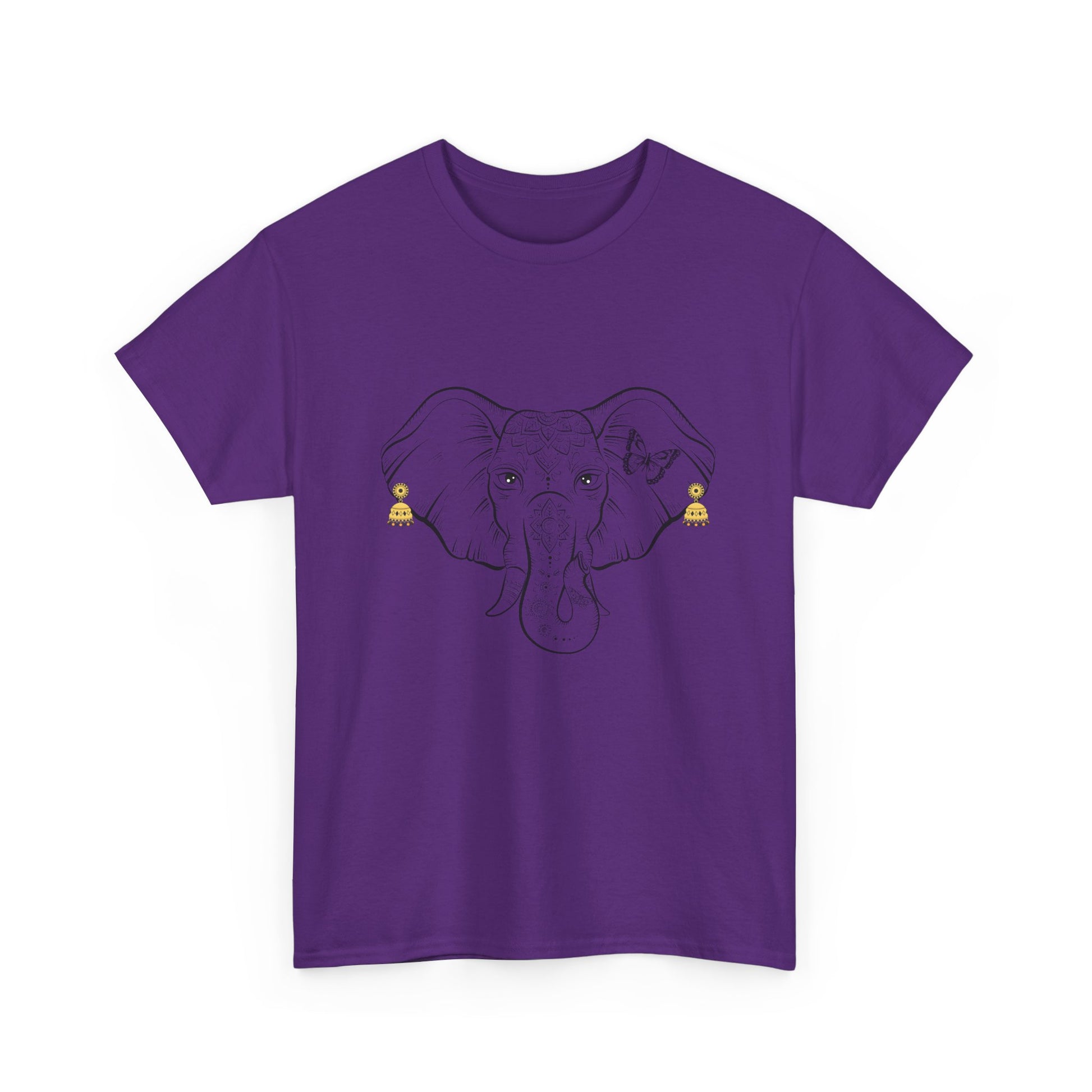 Elephant With Earrings Heavy Cotton Shirt